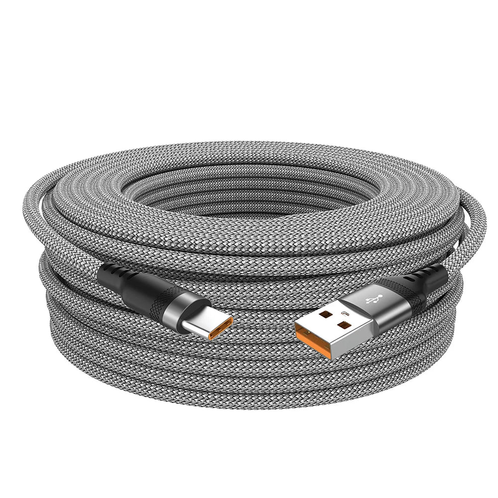 NNBILI 6a Verlengde Usb TYPE-C Kabel Gevlochten Datakabel For Samsung Huawei Xiaomi Switch Sony Ps5 TYPE-C 8M 5M 3M 2M 1M Kabel