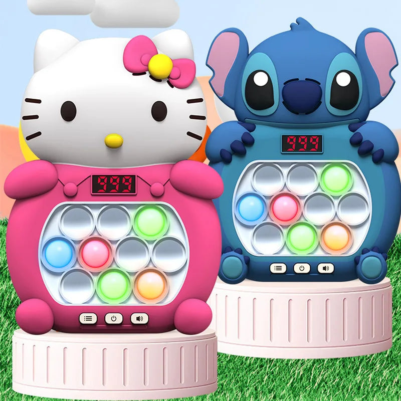 New Quick Push Game Pop Up Fidget Bubble Electronic Pop It Pro Game Relieve Stress Fingertip Competition Squeeze Children'S Toys
