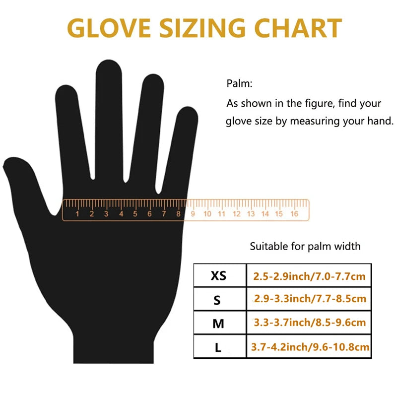 Black Nitrile Disposable Gloves 20/100PCS Latex & Powder Free Non-Sterile Cleaning Gloves for Cooking Household Mechanic Tattoo